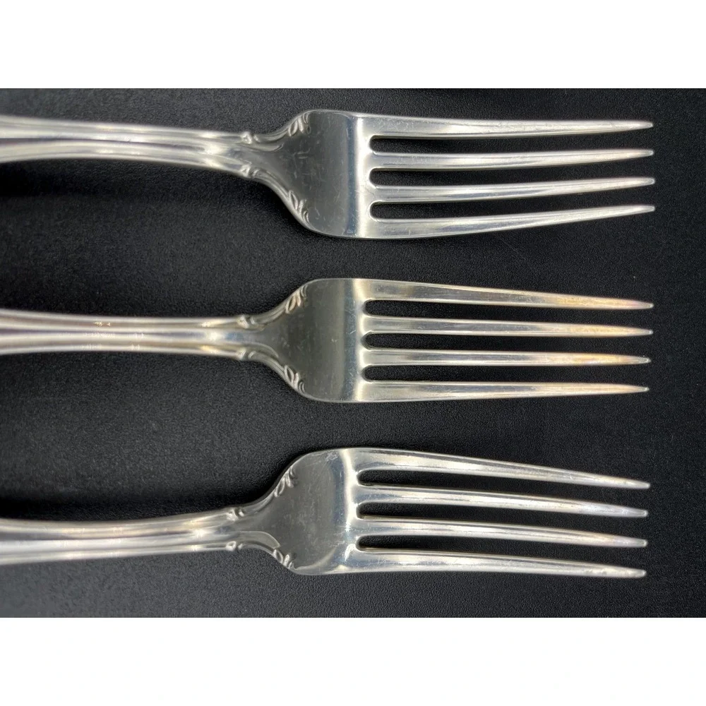 Andante Sterling Silver Dinner Fork Set 4 Pieces By Gorham Silver